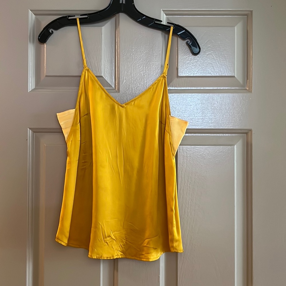 Gold silk camisole size XS